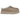 UGG Tazz II Slipper Sand sneakers i en vinklet visning med overdel i lysebrun ruskind, platform-sål og broderet fletdetalje langs kanten