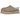 UGG Tazz II Slipper Sand sneakers i en vinklet visning med brun ruskindsoverdel, foring af lammeuld og den markante platform-sål med logo