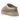 UGG Tazz II Slipper Sand sneakers set fra siden i beige ruskind med broderet fletkant, plateau-ydersål i gummi og blødt for