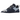 UGG Lowmel Dark Indigo Sea Salt sneakers i sideprofil med mørkeblå overdel, snørebånd og hvid sål