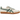 Onitsuka Tiger GSM Cream Hiking Green Gum sneakers i vinklet profil med cremefarvet læderoverdel, grønne striber og brun gummisål