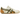 Onitsuka Tiger Runspark Beige Olive Green Mustard Yellow sneakers i sideprofil med ruskindspaneler, olivenfarvet formstribe og gul gummisål