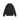 Stussy Satin Patch Oversized Hoodie Washed Black hoodies front view i vasket sort bomuld med det ikoniske Stussy logo på brystet og hætte