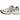 Asics Gel-Kayano 14 White Pure Silver Slate Grey Sage sneakers set fra siden med metalliske sølvdetaljer, hvid mesh-overdel og grønne nuancer