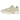 Asics Gel-1130 Vanilla White Sage sneakers set fra siden med cremehvid mesh-overdel, beige læderdetaljer og grønne detaljer ved hælen.