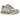 Asics Gel-NYC Oyster Grey sneakers i profil med grå mesh-overdel, ruskindsdetaljer og synlig Gel-teknologi i den hvide sål