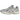 Asics Gel-1130 Cloud Grey Oatmeal sneakers i profil med grå mesh og beige ruskindsoverlays samt hvid mellemsål med synlig støddæmpning