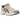 Asics Gel-1130 Cream Reddish Brown sneakers set fra siden med cremefarvet mesh, brune detaljer, snørebånd og synlig gel-hælsål