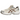 Asics Gel-1130 Cream Reddish Brown sneakers set fra siden med en cremehvid mesh-overdel, brune læderdetaljer og en stødabsorberende gummisål