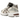 Asics Gel-1130 Cream Reddish Brown sneakers set fra siden med cremefarvet mesh, brune detaljer og hvide snørebånd på gummisål
