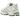 Asics Gel-1130 White Malachite Green sneakers set fra siden med hvid mesh, grønne detaljer, klassisk Asics-logo og beige mellemsål