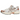 Asics Gel-1130 White Pure Silver Bronze sneakers set fra siden med hvide mesh-detaljer, sølvfarvede overlays og bronzefarvede linjer.