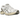 Asics GT-2160 White Soft Yellow sneakers set fra siden med hvid mesh-overdel, sølv detaljer og markante gule accenter på ydersålen