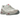 Asics Gel-NYC Cream Moonrock sneakers set fra siden med beige mesh-overdel, grå læderdetaljer og en stødabsorberende hvid og grå gummisål.