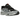 Asics Gel-NYC Black Fjord Grey sneakers i profil med overdel i sort mesh, grå ruskindspaneler og detaljeret mellemsål i hvidt og sort design.