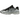 Asics Gel-NYC Black Fjord Grey sneakers i profil med en kombination af sort mesh, grå ruskindspaneler og hvid sål med synlig gel-stødabsorbering
