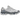 Asics Gel-NYC Glacier Grey Gravel sneakers sideprofil med grå mesh-overdel, syntetiske stafferinger, ikoniske Asics-striber og Gel-mellemsål
