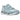 Asics Gel-NYC Cream Arctic Sky sneakers i sideprofil med cremefarvet mesh, ruskinddetaljer, lyseblå detaljer og støddæmpende Gel-mellemsål