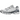 Asics Gel-NYC White Glacier Grey sneakers set fra siden med hvid mesh-overdel, grå læderdetaljer og en stødabsorberende Gel-sål
