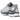 Asics Gel-NYC White Glacier Grey sneakers i en vinklet profilvisning med hvide mesh-detaljer, grå overlays og en stødabsorberende mellemsål