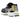 Asics Gel-Kayano 14 Black Lemon Spark sneakers i vinklet profil med sort mesh, neon-gule detaljer, signatur-striber og stødabsorberende sål