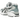 Asics Gel-Kayano 14 White Fjord Grey sneakers i profil med hvid mesh, sølvfarvede detaljer og grå signaturstriber langs siden