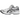 Asics Gel-Kayano 14 White Graphite Grey sneakers set fra siden med hvid mesh-overdel, grå læderdetaljer og robust støddæmpende gummisål
