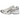 ASICS Gel-Kayano 14 White Ivory sneakers i vinkelvisning med hvid og elfenbensfarvet mesh overdel samt metalliske sølvdetaljer
