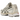 Asics Gel-NYC 2055 Cream Carbon sneakers i en vinklet visning med creme overdel, mesh-detaljer og en kontrastfyldt carbon-sål.
