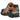 Asics Gel-Nimbus 10.1 Black Rust Orange sneakers i en vinklet visning med sort mesh-overdel, orange detaljer og dæmpet GEL-sål