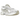 Asics GT-2160 White Putty sneakers i vinklet profilvisning med cremefarvet mesh-overdel, sølvdetaljer og robust hvid sål
