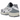 Asics Gel-DS Trainer 14 White Pure Silver sneakers set fra siden med hvid mesh, sølvfarvede detaljer og klassisk snørelukning.