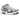 ASICS Gel-1130 White Forest Night sneakers i en sideprofil. Visende hvid mesh-overdel, skovgrønne detaljer, sølvfarvede paneler og en behagelig mellemsål.