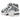 ASICS Gel-1130 White Forest Night sneakers i profil med hvid mesh-overdel, mørkegrønne detaljer og klassisk støddæmpende sål