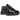 Asics Gel-NYC Black Purple Graphite Grey sneakers set fra siden med sort overdel i mesh, grå detaljer og lilla detaljer ved mellemsålen.