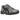 Asics Gel-1130 Sheet Rock Black sneakers set fra siden med grå overdel i mesh og syntetisk læder, sort Asics-logo og detaljeret gummisål