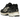 Asics Gel-NYC Black Cream sneakers i en sideprofil med en kombination af sort mesh, læderdetaljer og en creme-hvid stødabsorberende sål