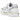 Asics Gel-Cumulus 16 White sneakers set fra siden med hvid mesh-overdel, syntetiske overlays og en stødabsorberende hvid mellemsål