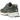 Asics Gel-NYC Grove Olive Canvas sneakers sideprofil med olivenfarvede tekstil- og ruskindspaneler samt den ikoniske, stødabsorberende Gel-sål