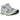 Asics Gel-Kayano 14 Silver Lime sneakers i sideprofil, med metallisk sølvfarvet overdel, limegrønne detaljer og klassisk mellemsål