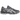 Asics Gel-NYC 2055 Carbon Cement Grey sneakers set fra siden med grå og sort mesh, syntetiske overlejringer og synlig GEL-stødabsorbering i sålen