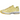 Asics Gel-Kayano 20 Banana Cream Chrome Yellow sneakers sideprofil i cremegul mesh med detaljerede sølvfarvede overlejringer og hvid sål