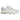 Asics Gel-Nimbus 10.1 White Pure Silver sneakers i sideprofil med hvid meshoverdel, sølvfarvede detaljer, Asics branding og støddæmpende mellemsål