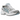 Asics Gel-1130 White Arctic Sky sneakers vist fra siden med hvid mesh, sølvfarvede detaljer og blå accenter på en komfortabel mellemsål.