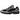 ASICS Gel-NYC Black Cement Grey sneakers i vinkelret visning med sort mesh overdel grå detaljer og snørebånd