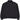 Carhartt WIP Stanton Jacket Black / Black sneakers frontvisning med sort bomuldskanvas, lynlås og krave