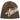 Stussy Brushed Out Stock Skullcap Brown sneakers i brunt strikket materiale med broderet Stussy-logo foran i en stilren frontvisning