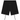Fear of God Essentials Sweatshort Stretch Limo shorts set forfra i sort bomuldsblanding med elastisk talje og diskret logoprint på låret.