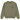 Stussy Basic Crew Olive sneakers frontbillede med klassisk logo print på brystet og afslappet pasform i bomuldskvalitet