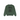 Stussy Stock Link Crew Pigment Dyed Pine sneakers i frontview, fremvisende det broderede grønne logo og crewneck-snittet i pigmentfarvet bomuld